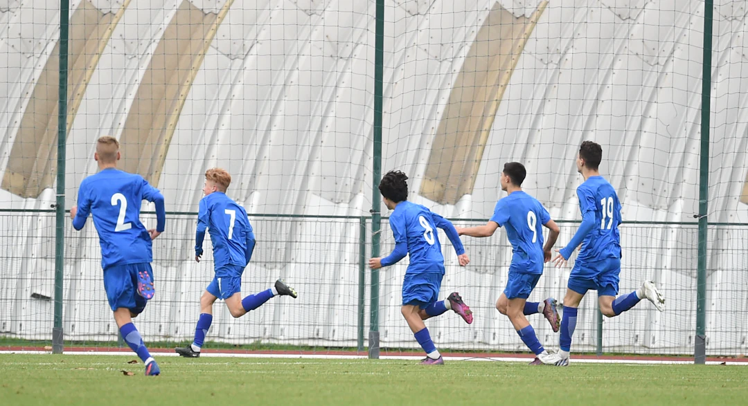 U15-pojat pelasi edelliset maaottelunsa viime marraskuussa. Kuva Serbia-tasapelistä.