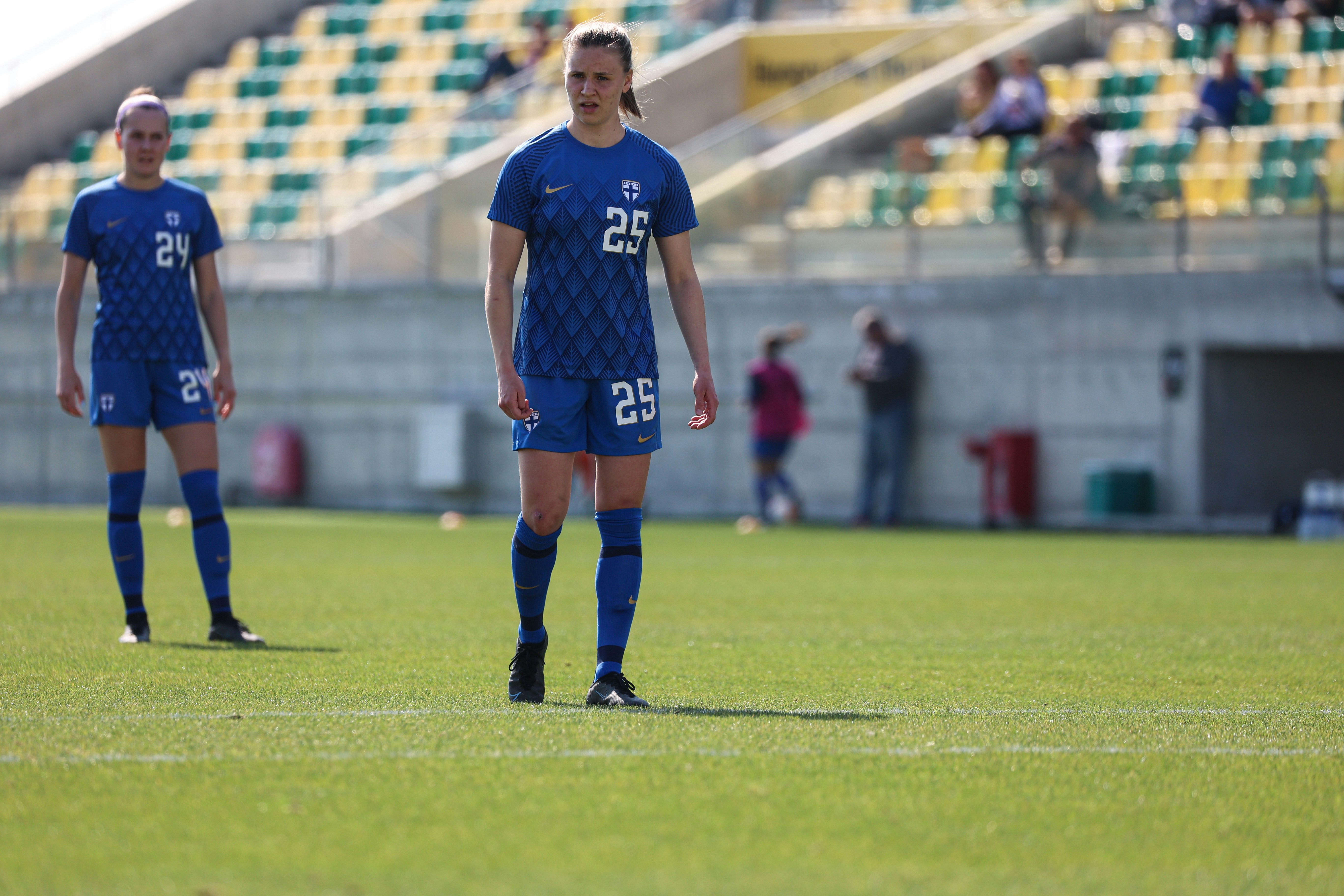 Katariina Kosola Cyprus Cupin ottelussa Romaniaa vastaan helmikuussa 2023.