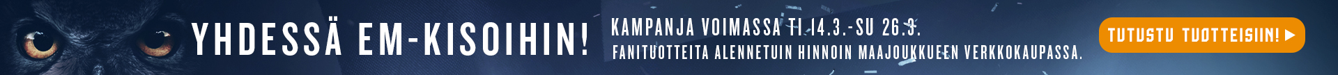 Yhdessä EM-kisoihin - valmistaudu tunnustamaan väriä! Siirry ostoksille tästä >>
