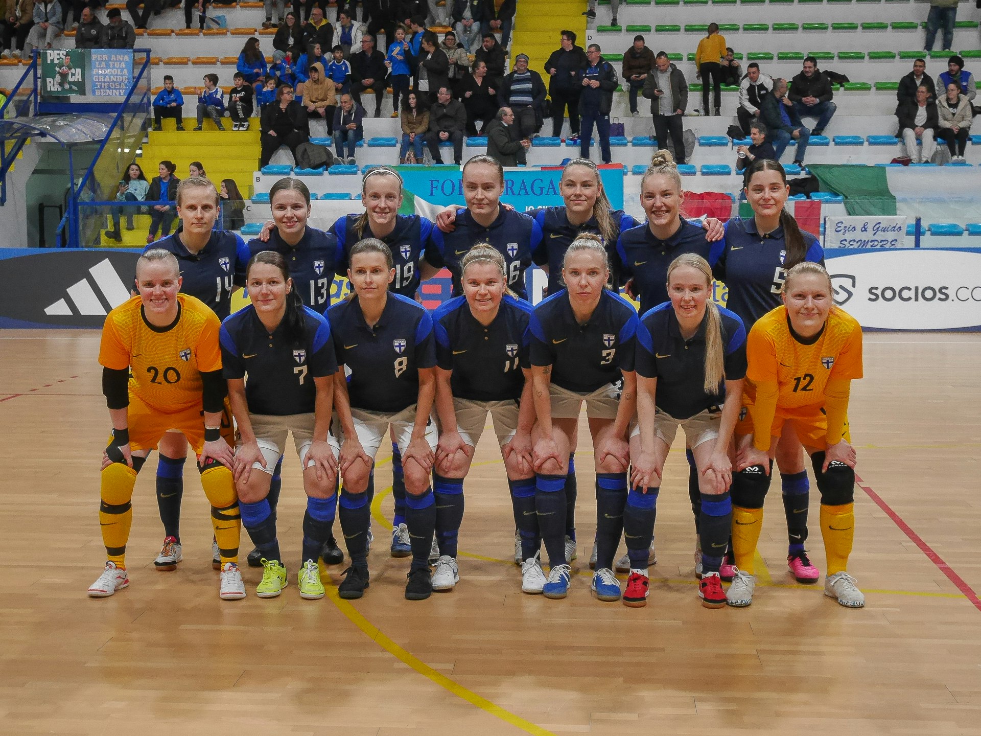 Suomen kokoonpano Italiaa vastaan 17.3.