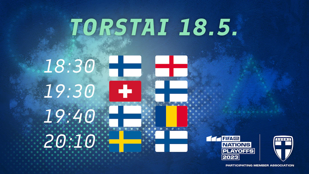 Suomi kohtaa ensin Englannin ja sitten Sveitsin, Romanian ja Ruotsin.