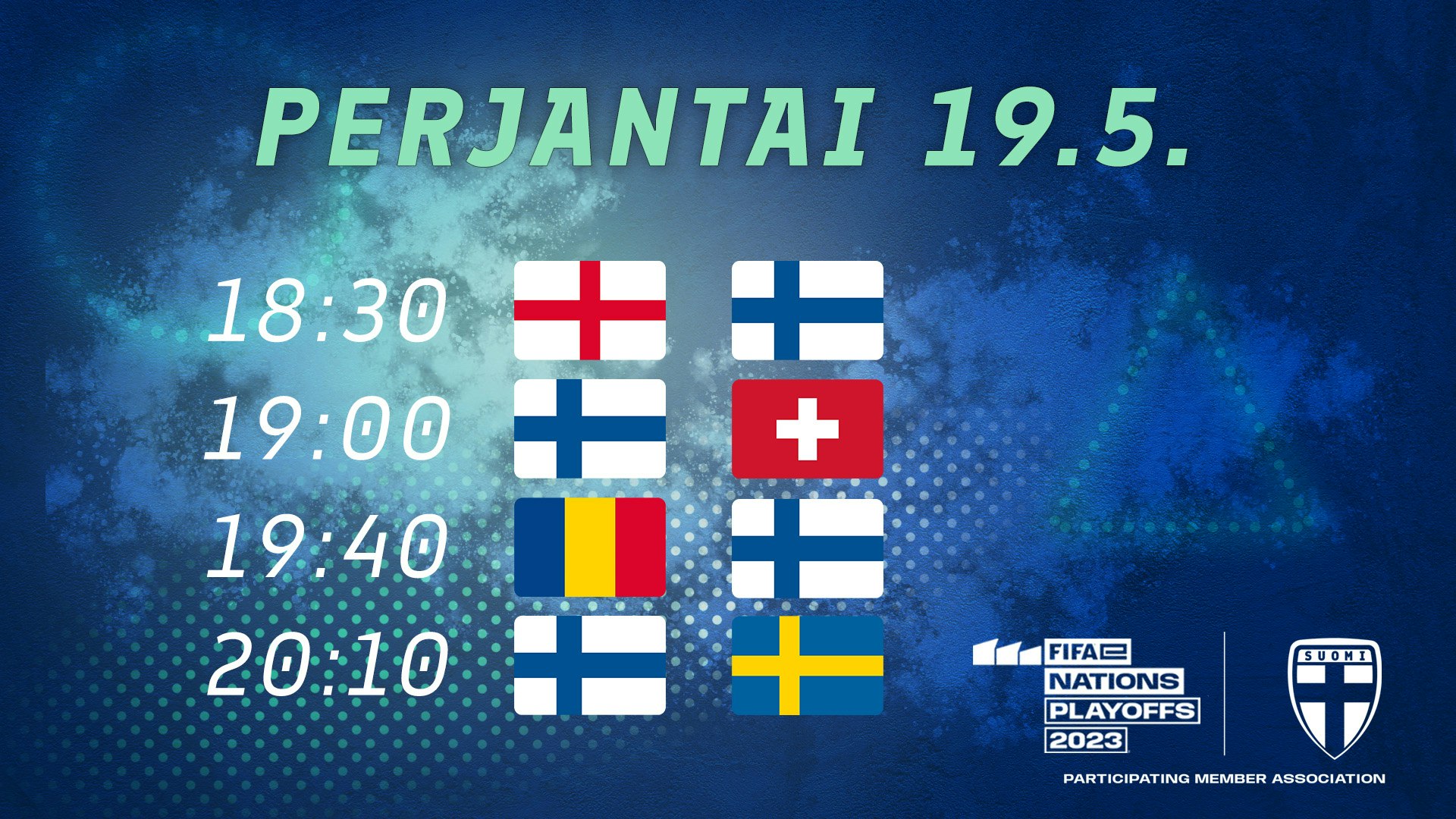 FeNS perjantain otteluohjelma