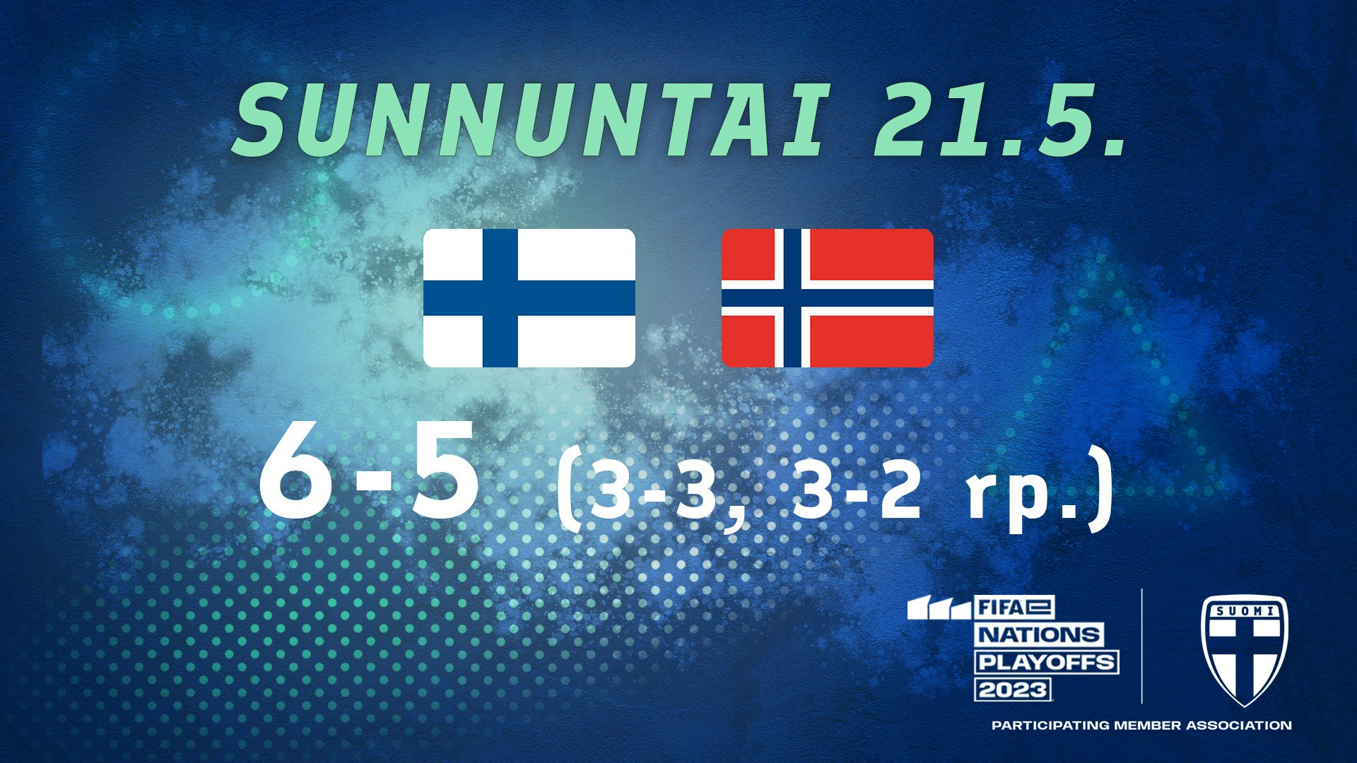 Suomi voitti Norjan rp-kilpailun jälkeen.