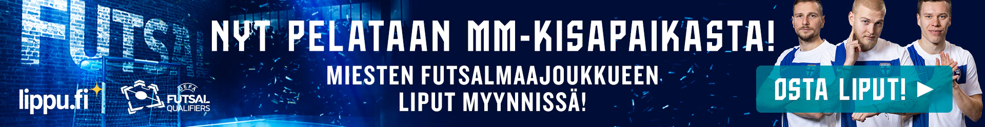 Miesten futsalmaajoukkueen Elite Roundin liput myynnissä!