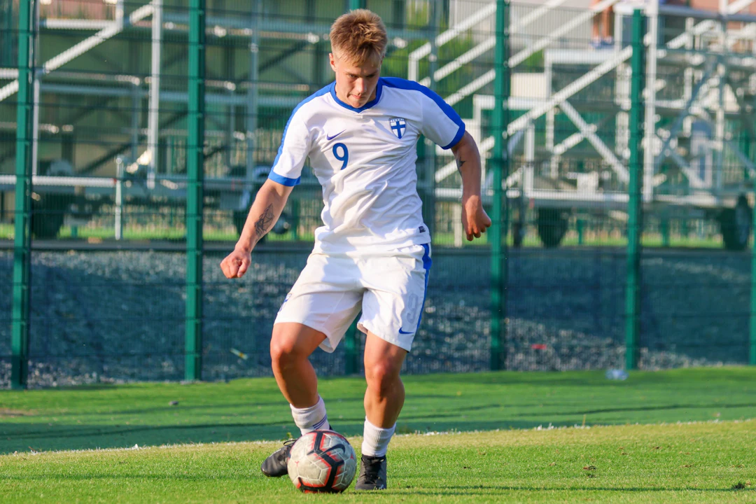 Roni Hudd pelasi kesällä 2023 U18-maajoukkueen riveissä Baltic Cupissa.
