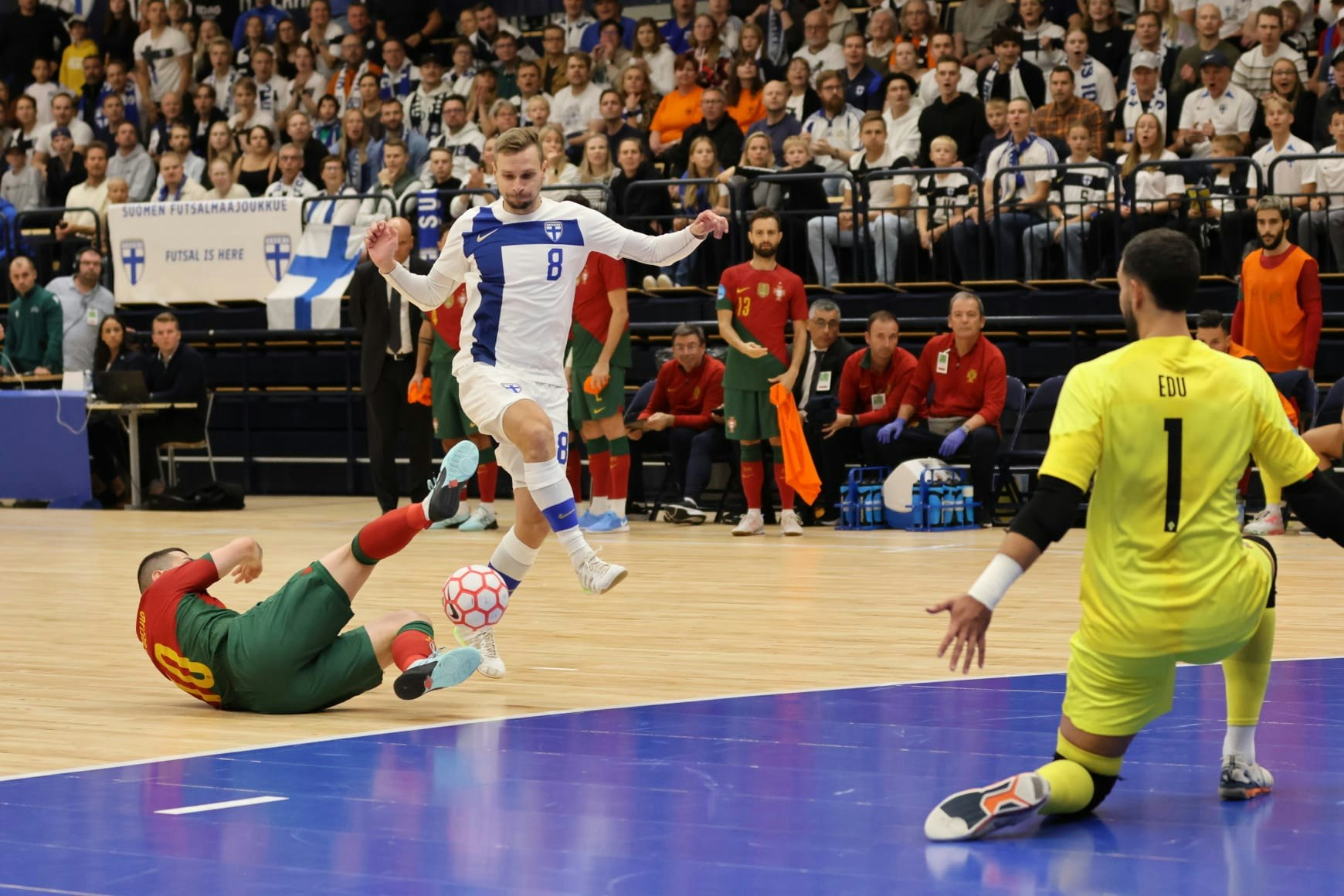Sergei Korsunov oli lähellä maalintekoa.