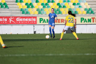 Joanna Tynnilä Cyprus Cupin ottelussa Romaniaa vastaan helmikuussa 2023.