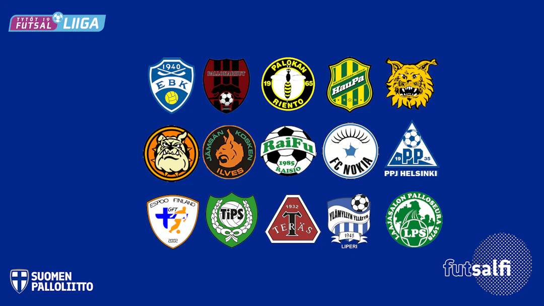 T19 Futsal-Liigaan osallistuu 15 joukkuetta