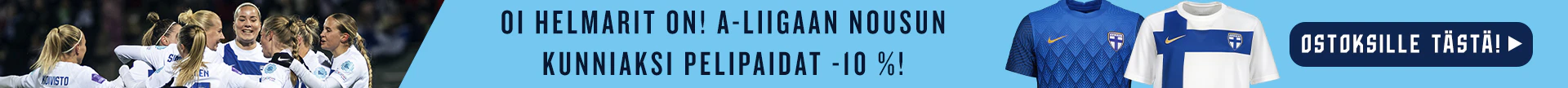 Helmareiden voiton kunniaksi pelipaidat -10 %!