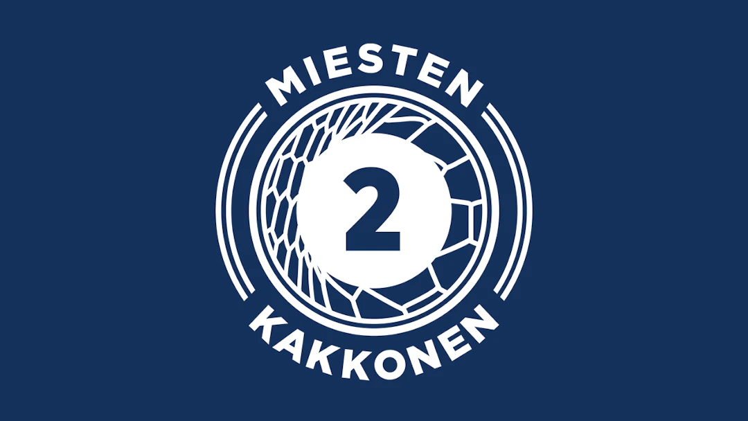 Miesten Kakkosen uudistunut logo.