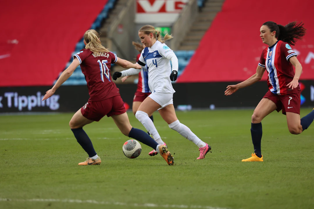 Ria Öling Norja-ottelussa.