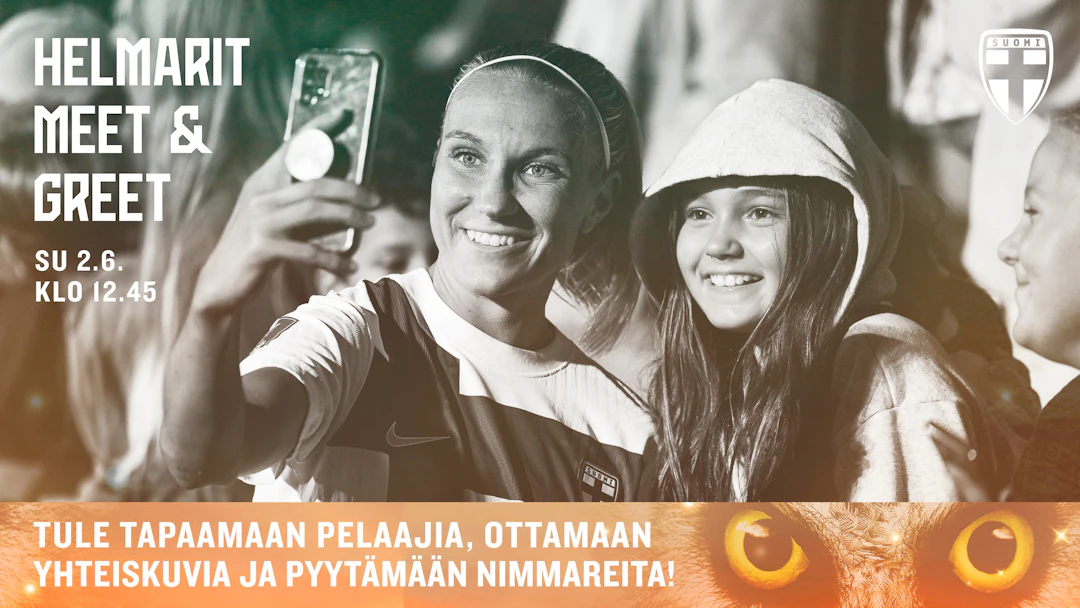Helmareiden Meet & Greet -tapahtuma järjestetään Tammelan Stadionilla sunnuntaina 2.6.