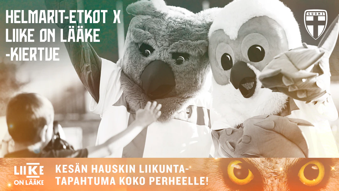 Helmarit-etkot x Liike on lääke -kiertue liikuttaa koko perhettä ennen ottelun alkua!
