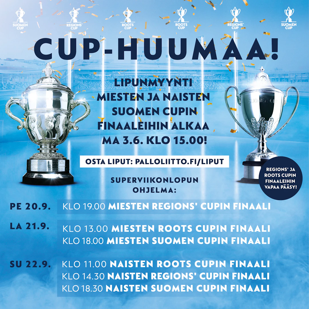 Suomen Cupin Superviikonlopun otteluohjelma!