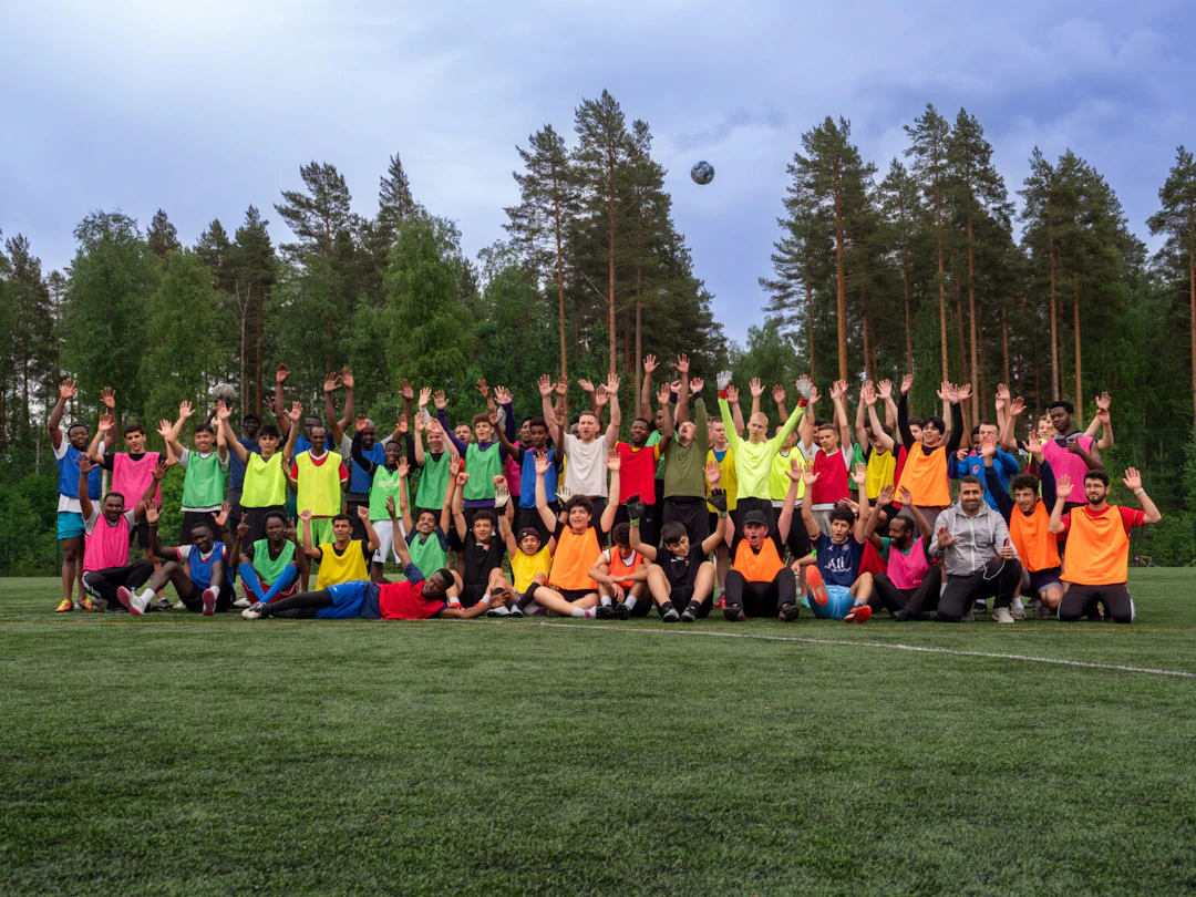 Kuva JoMoni-futisharjoituksista viime viikonlopulta.