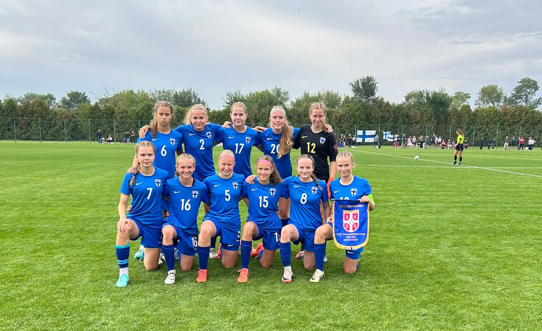 U15-tytöt (2010 ja myöhemmin syntyneet) ottelussa Serbiaa vastaan 24.9.2024.