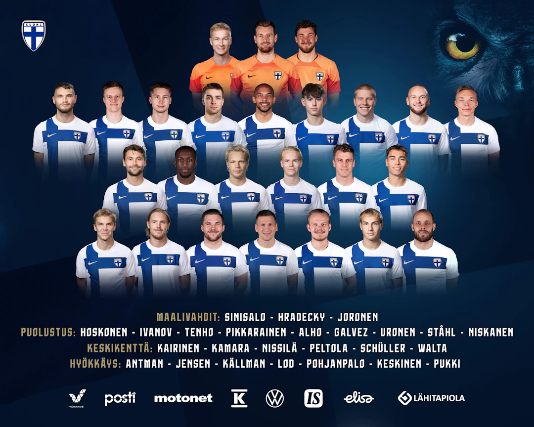 Huuhkajat lokakuun UEFA Nations League -otteluissa