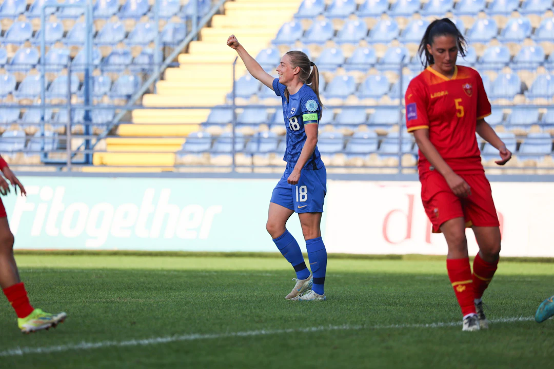 Linda Sällströmin teki ottelun ainoan maalin Montenegrossa.