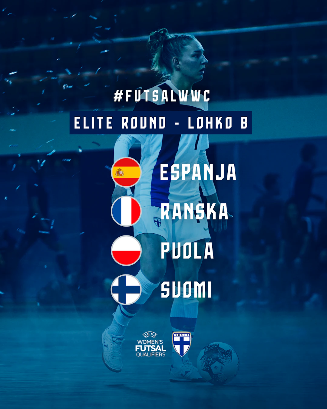 Naisten futsalmaajoukkueen lohko MM-karsintojen Elite Roundilla!