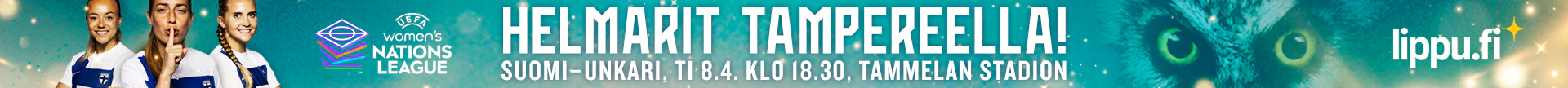 Helmarit Tammelan Stadionilla huhtikuussa! Osta liput Unkari-otteluun!