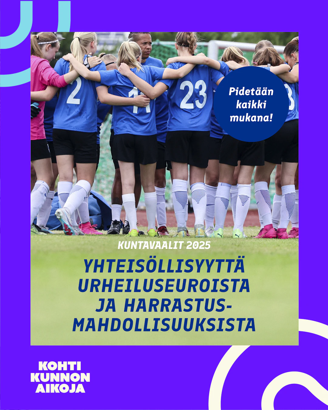 Yhteisöllisyyttä urheiluseuroista ja harrastusmahdollisuuksista