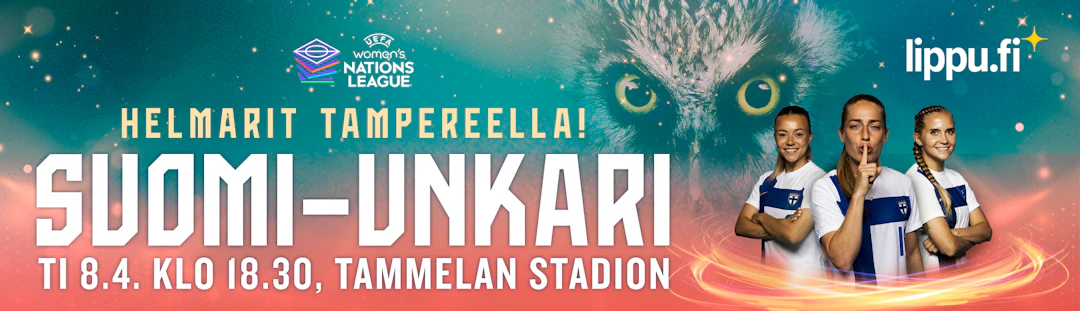 Helmarit Tammelan Stadionilla huhtikuussa! Osta liput Unkari-otteluun!