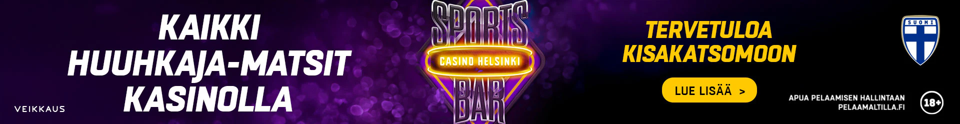 Veikkaus Huuhkajat kisakatsomomainos 2025