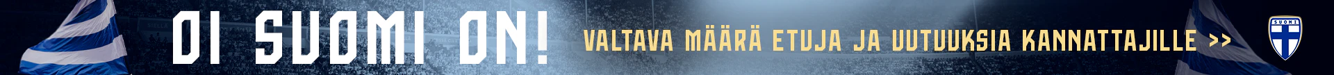Oi Suomi on! Maajoukkueen verkkokaupassa iso määrä etuja ja uutuuksia kannattajille!