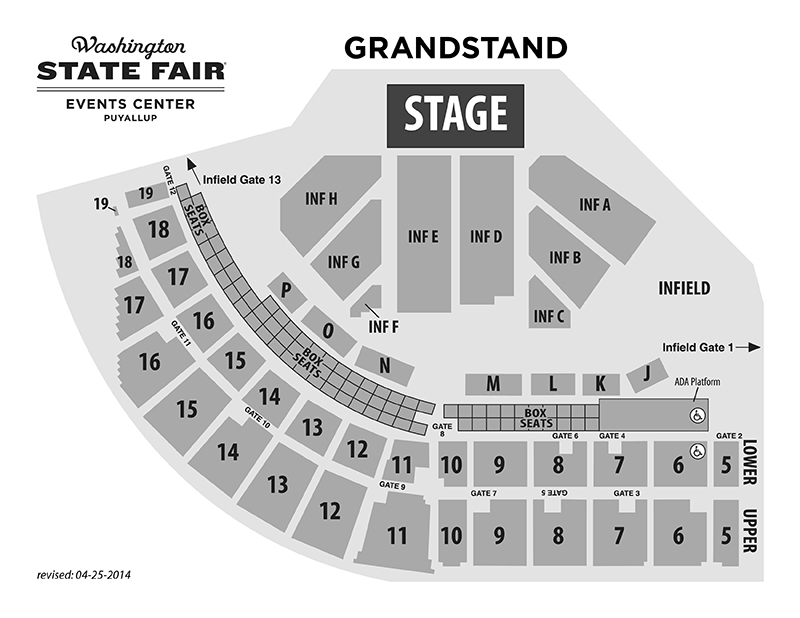 Wa State Fair Grandstand Seating Chart