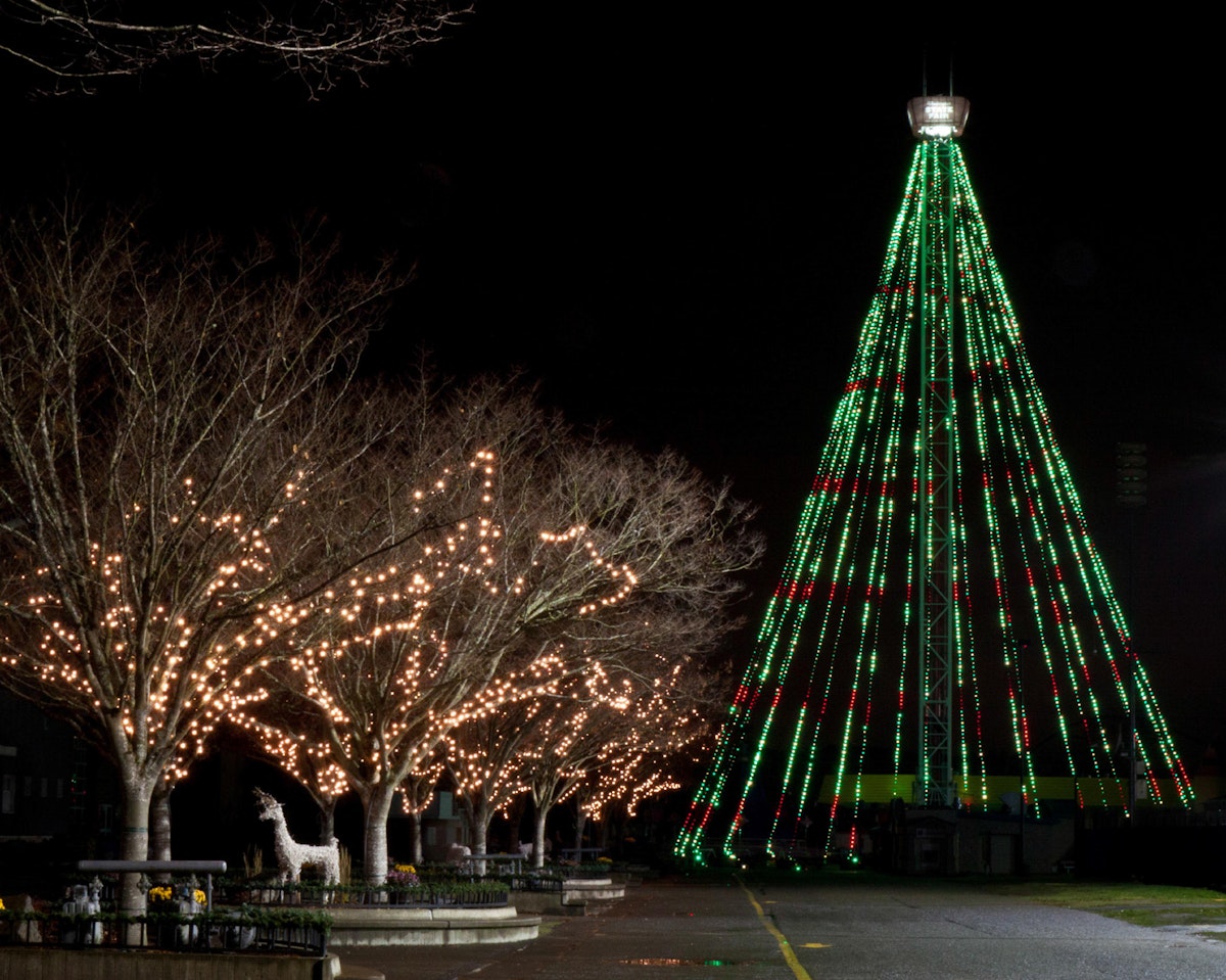 Extreme Christmas Tree Lighting Dec. 3, 2020 Puyallup, WA