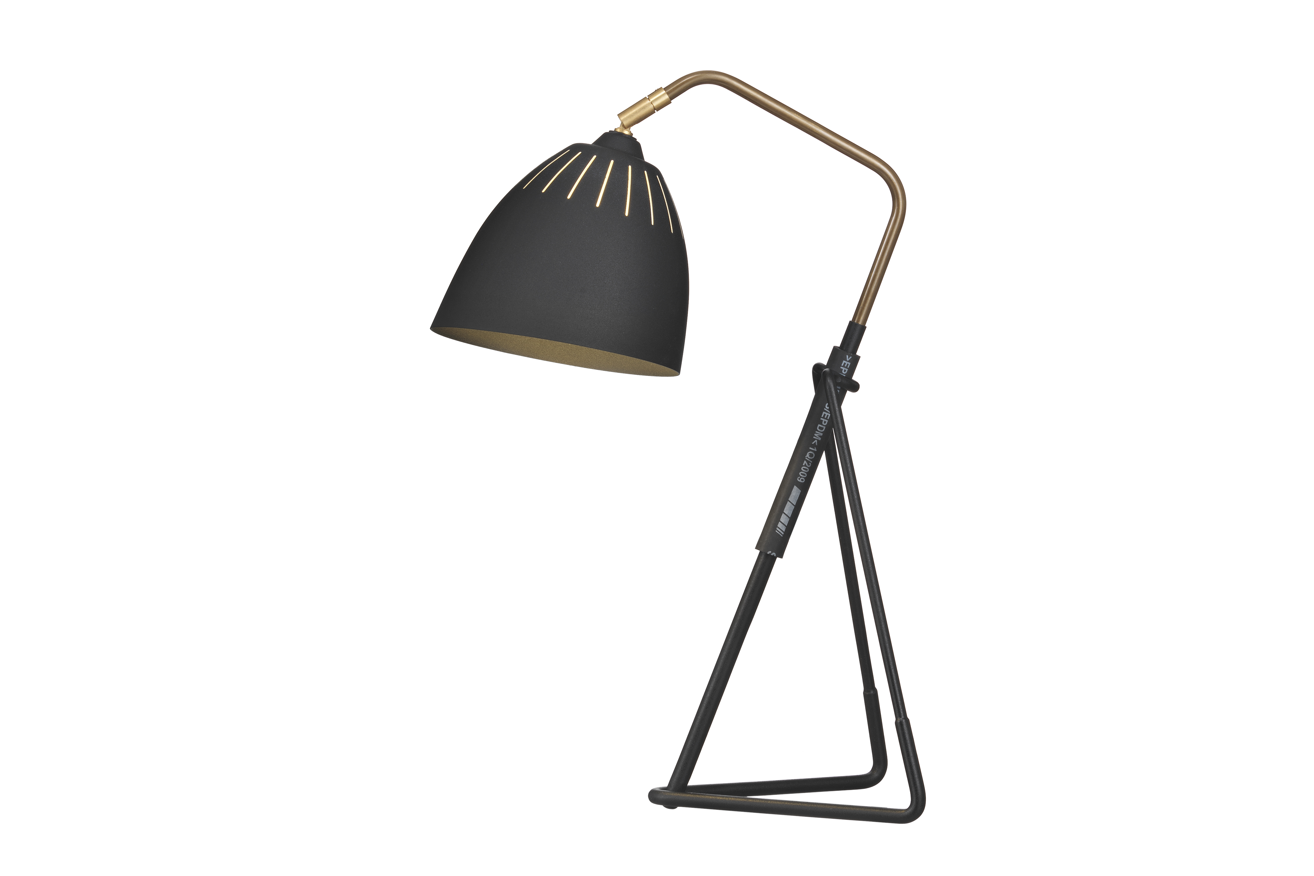 Black structure RAL9005/ rough brass