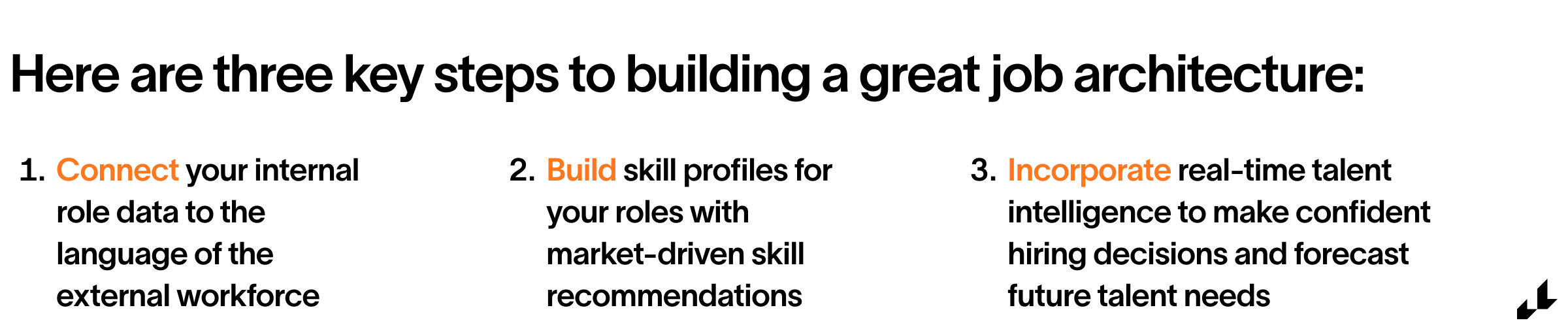 steps to building a job architecture