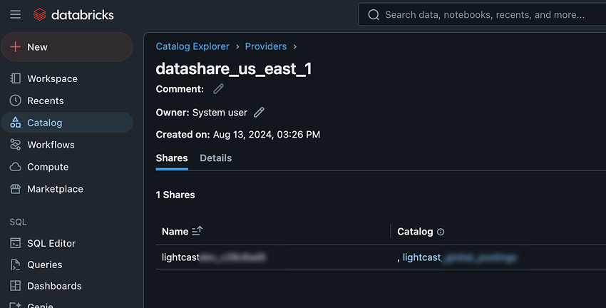 Connecting Databricks - 6 - Find the Catalog
