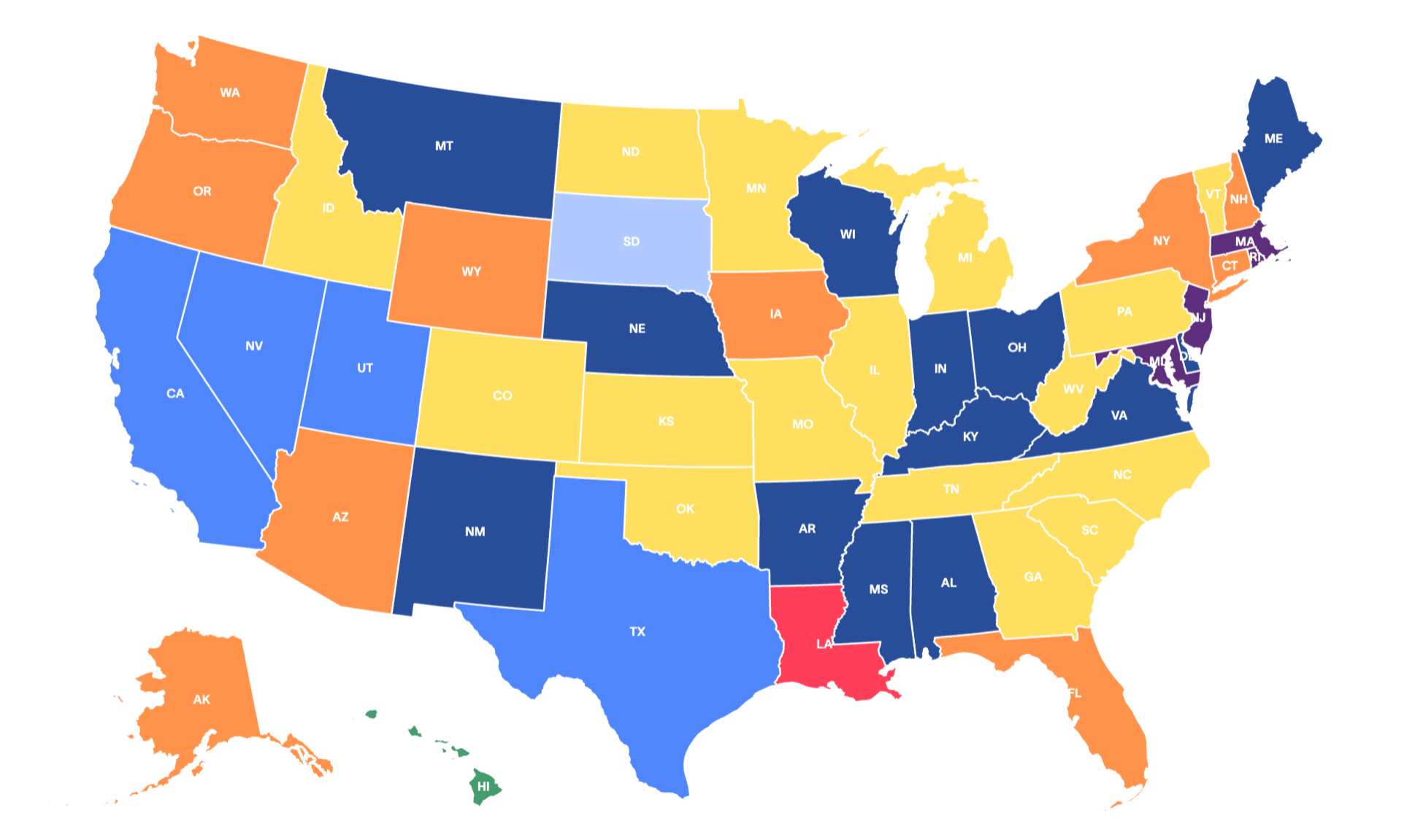 Instate Position Job titles in highest-demand, state by state