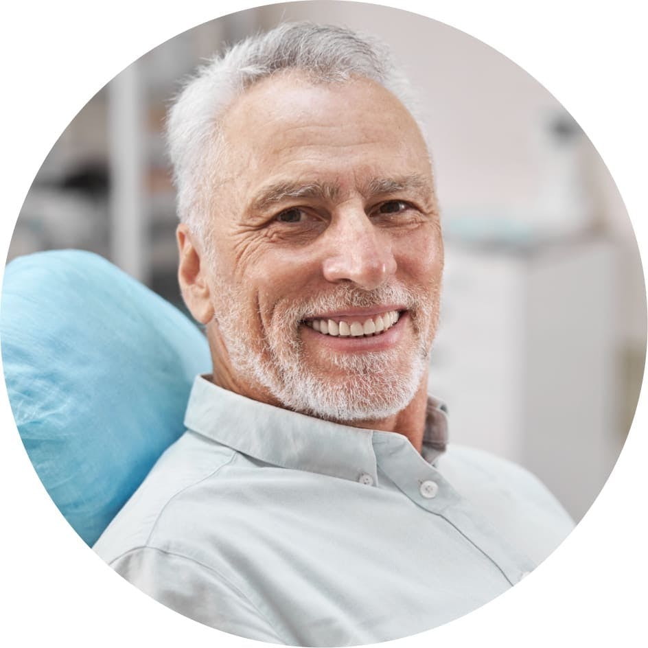 patient after seeing best implant dentist burbank