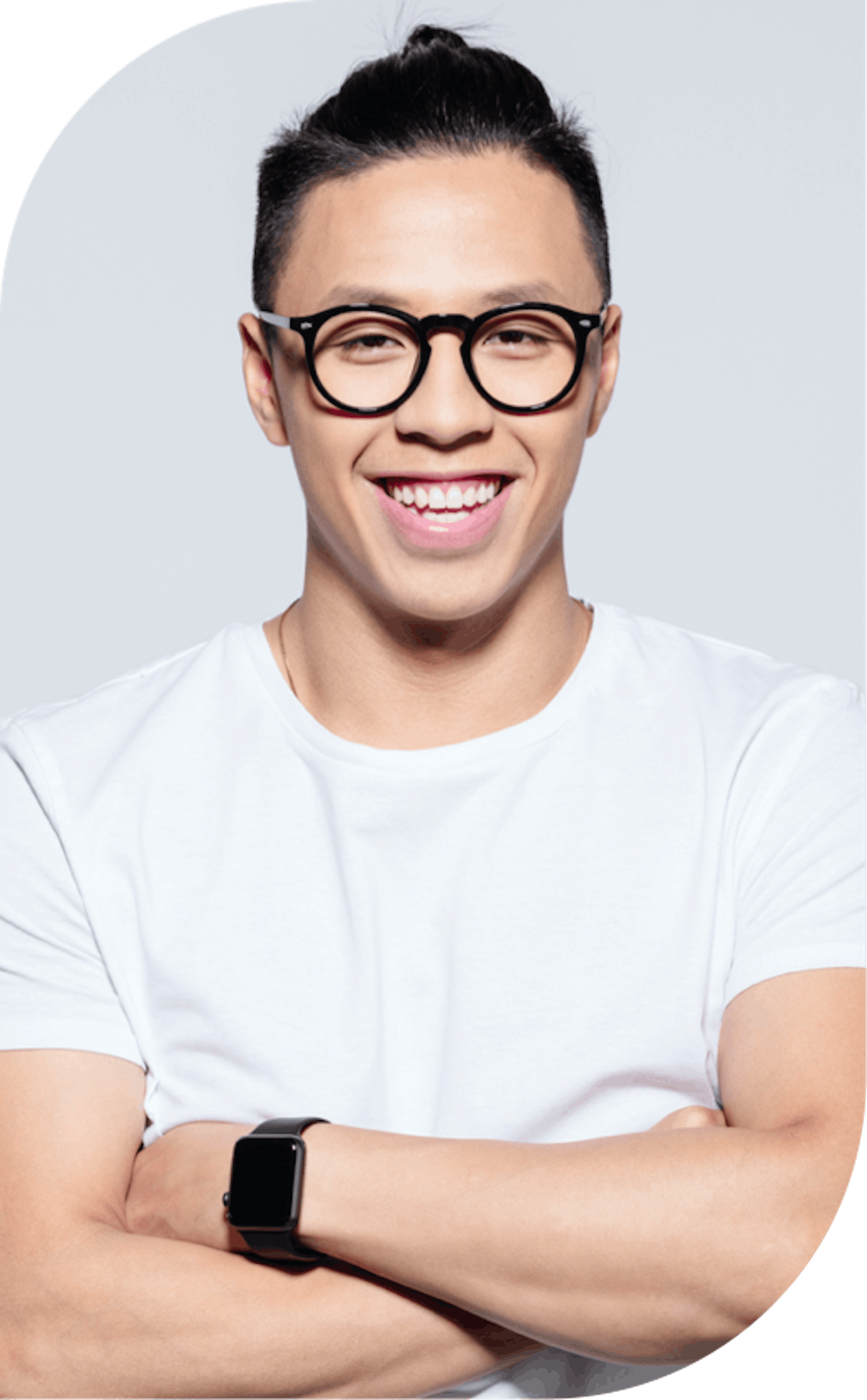 patient after seeing best implant dentist burbank