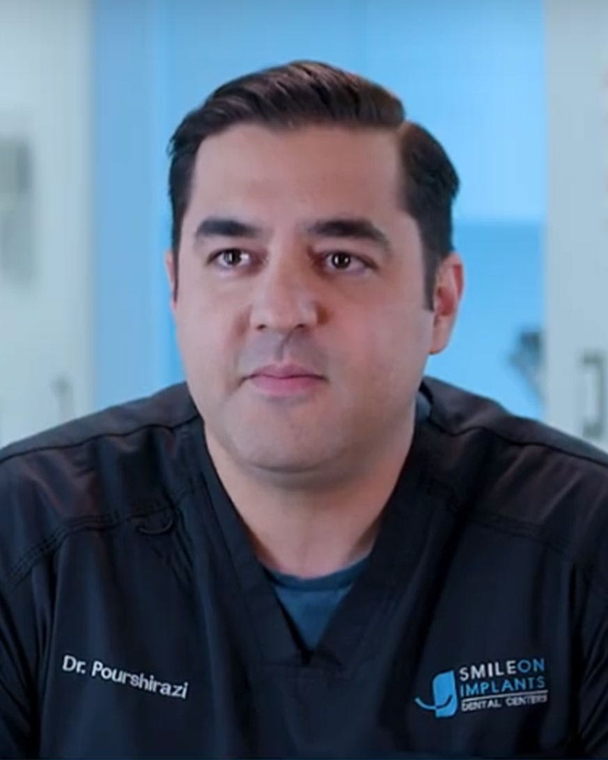 Dr. Ehsan Pourshirazi, who performs treatment for crowns in Burbank