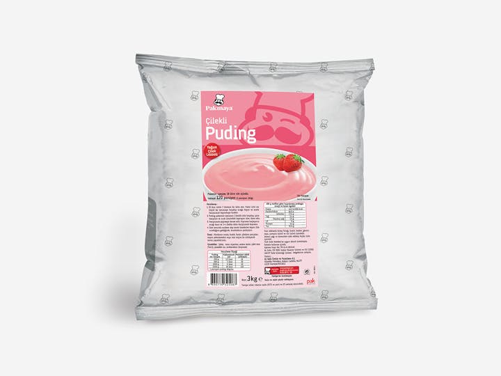 Çilekli Puding Çilekli Puding