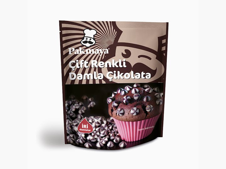 Çift Renkli Damla Çikolata  Çift Renkli Damla Çikolata