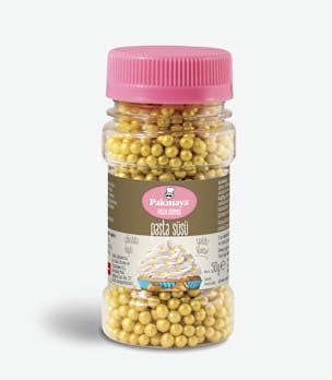 Pasta Dünyası White Chocolate Coated Glitter Beads