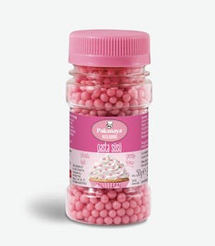 Cake Sprinkles Pink Beads