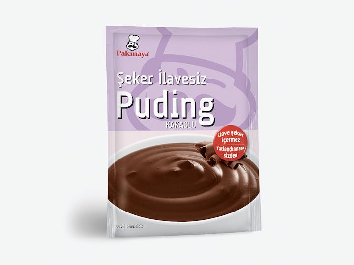 Şeker İlavesiz Kakaolu Puding 