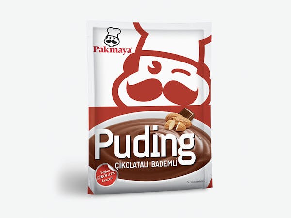 Çikolatalı Bademli Puding