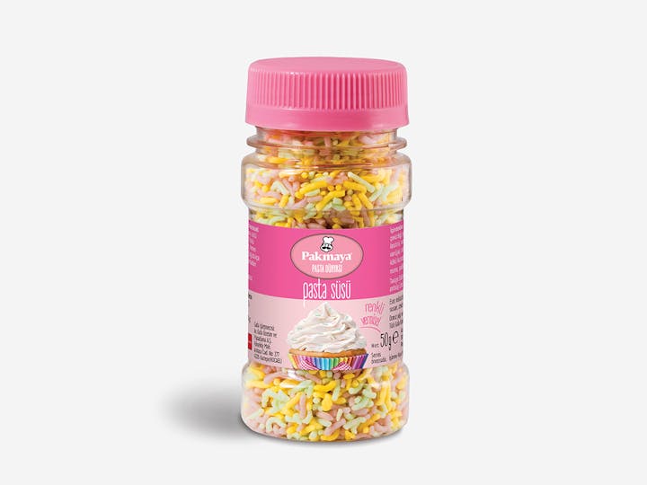 Renkli Vermisel Pasta Süsü Renkli Vermisel Pasta Süsü