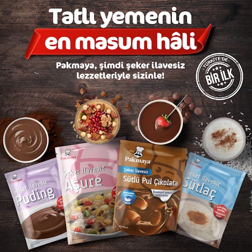 Pakmaya'dan Bir İlk: Şeker İlavesiz Lezzetler