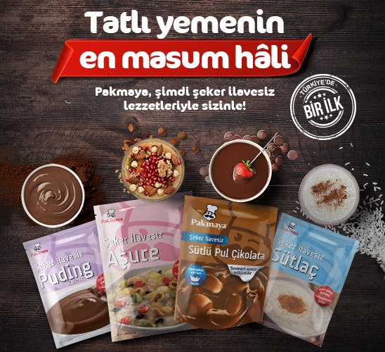 Pakmaya'dan Bir İlk: Şeker İlavesiz Lezzetler