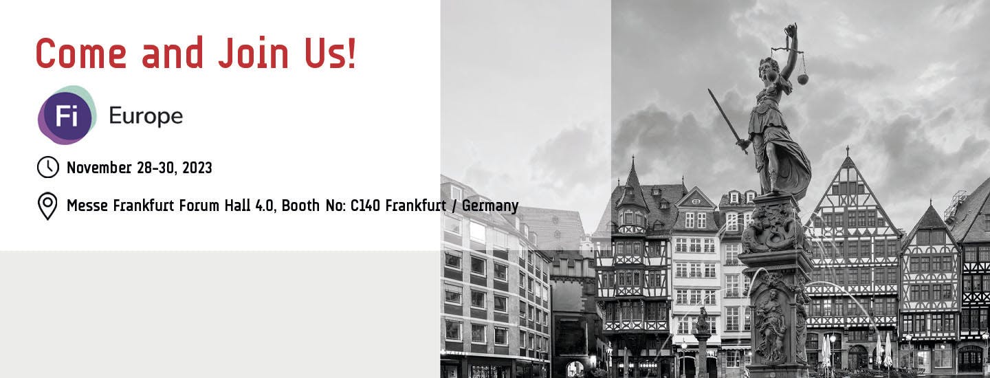 Pakmaya will be at FI Europe 2023 Fair! Visit us!