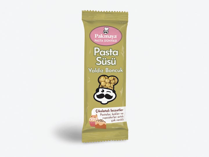 Beyaz Çikolata Kaplı Yaldız Renkli Boncuk Beyaz Çikolata Kaplı Yaldız Renkli Boncuk