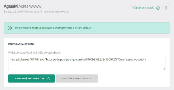 Pierwsze kroki w aplikacji PushPushGo