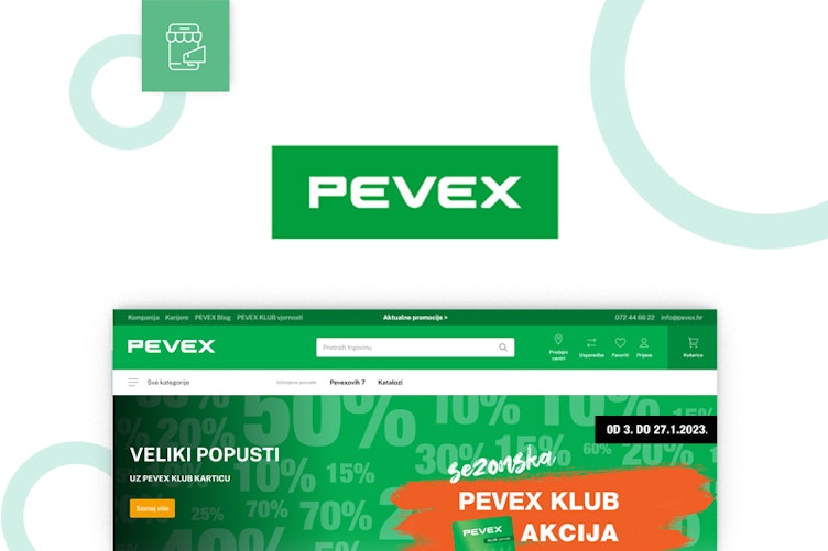 web push ecommerce pevex